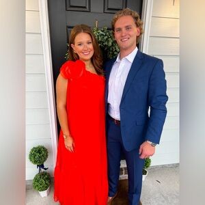 Floral Chiffon One-Shoulder Maxi dress. Worn once and in perfect condition!